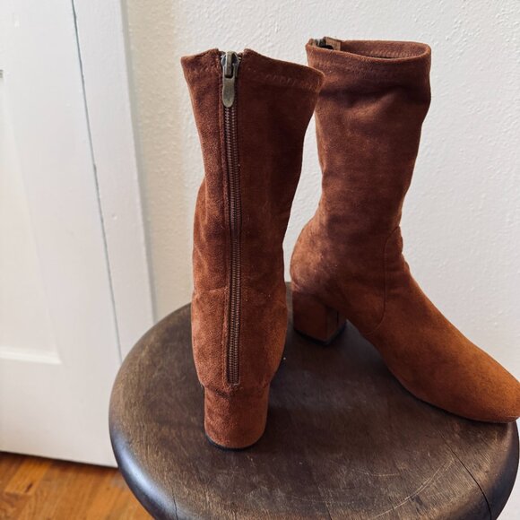 Silent D North Shore Heeled Boot in Whiskey Sz 7 - Picture 3 of 6